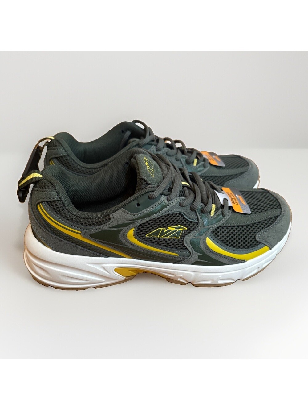 NEW Avia Men's 5000 Athletic Performance Running Sneakers Olive Green Size 10